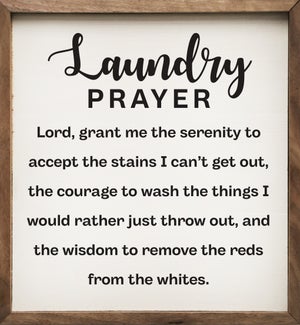 Laundry Prayer White